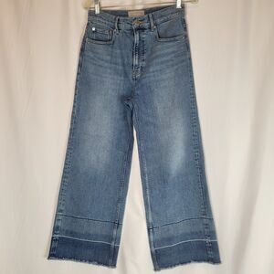 Everlane The Way High Sailor Jean Womens Size 27 Two Tone Blue Women Wide Leg